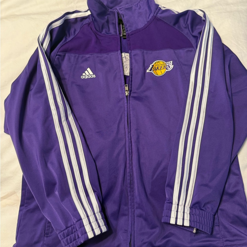 Adidas LA Lakers Purple Track Jacket youth M (10-12)